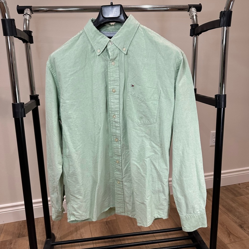 Tommy Hilfiger Men’s button Down green